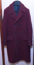 Wacko Maria Made in Japan Polo Double Breasted Coat Wool Purple Small