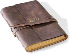 Leather Journal 5"x 7" Handmade Genuine Notebook 5x 7, Brown