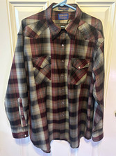 Pendleton Sir Pendleton Mens Plaid Wool Butto...