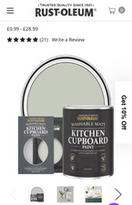 2x Rustoleum Green kitchen cupboard paint