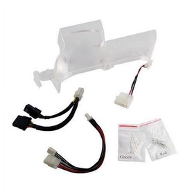 Talismoon Lighted Fan Duct for Xbox 360 Twilight Flow Clear Crystal Fan Duct LED