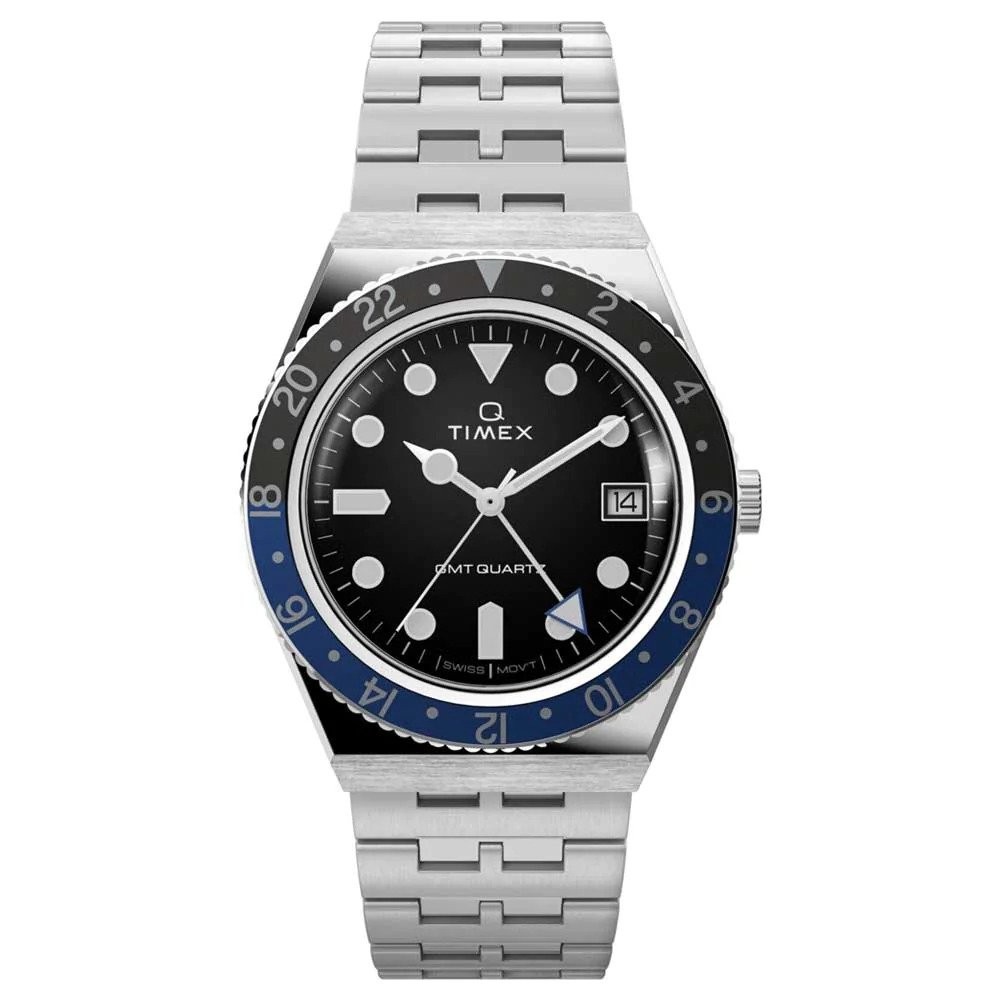 Timex Silver Mens Analogue Watch Q Reissue TW2V38100 | eBay
