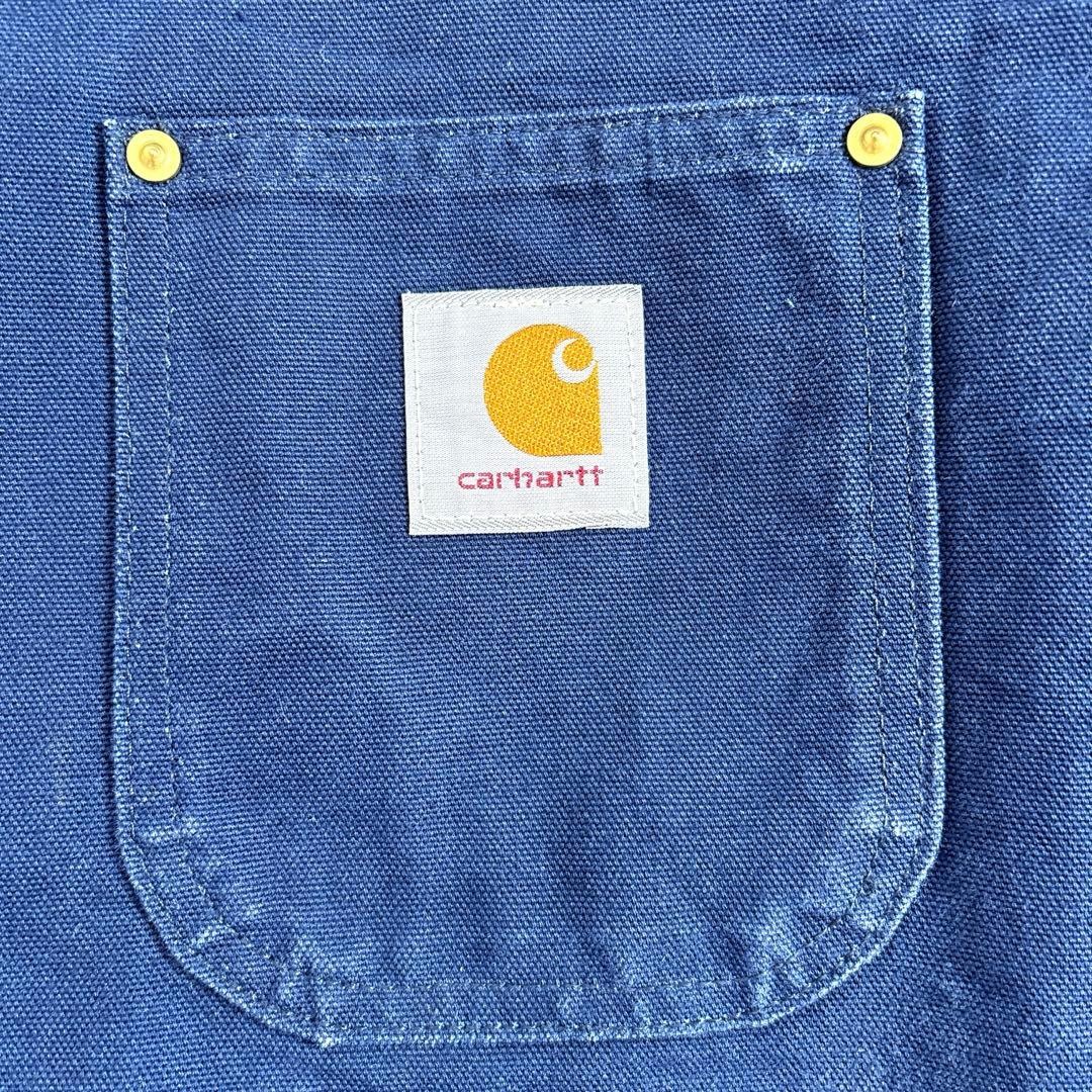 80S Usa Carhartt Carhartt Chore Coat Star Tag Navy No.ch1061 image 6