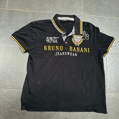 Bruno Banani Men's Polo Shirt Black Size XL