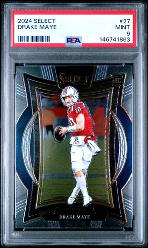 2024 PANINI SELECT #27 DRAKE MAYE ROOKIE RC PSA 9