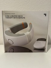 NIB 3-in-1 Heated Neck Therapy with Remote By Sharper Image NEW