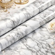 Marble Countertop Paper Granite Gray/White Wa...