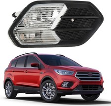 Right Side Fog Light Replacement for Escape 2017 2018 2019 w/Black Cover