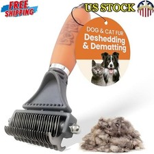 2-Sided Dematting Comb Professional Grooming Tool Cats Dogs Long Hair Deshedding