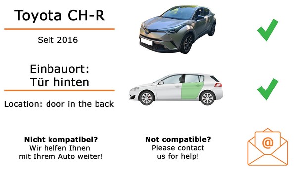 Lautsprecher Boxen Hinten Kenwood KFC-S1756 FüR Toyota CH-R 2X Tief-MitteltöNer-image