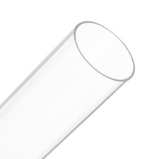 Plastic Pipe Rigid Polycarbonate Round Tube Clear 1 7/8" ID 2" OD 6" Impact