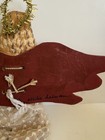 Folk Art Vintage Primitive Cloth Angel Doll Handmade Wood Wings — photo 9