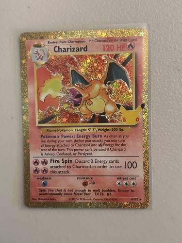 Pokemon 30th Celebrations Charizard 4/102 Base Set Holo Classic Collection