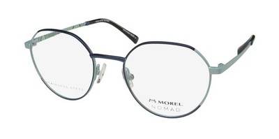 MOREL NOMAD 40090N STAINLESS STEEL DURABLE OVERSIZED LENS EYEGLASS FRAME/GLASSES