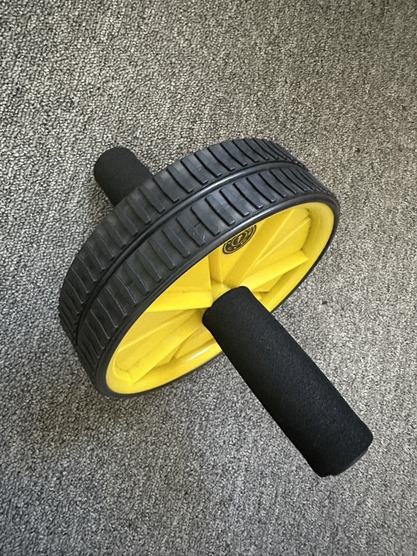 Ab Wheel By Gold's Gym - Ab Wheel Roller Dual Wheel Workout Fitness Exercise y2