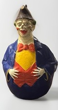 Antique Musical Schoenhut Roly Poly Paper Mache Clown