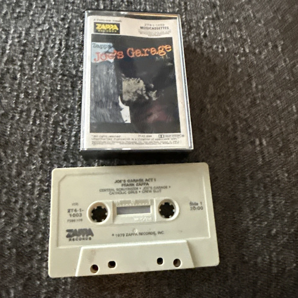 Frank Zappa Joe's Garage Act 1 1979 Vtg Cassette Tape ZT4-1-1603 - Image 4 of 4