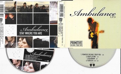 2 x  AMBULANCE LTD - primitive + stay where you are  CD s