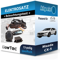 für Mazda CX-5 07.2017-Jetzt Towtec E-Satz 13Polig Fahrzeugspezifisch NEU