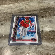 2025 Topps Holiday Short Print Lights Mike Trout #H50 Baseball Card
