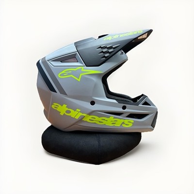 Alpinestars YOUTH S-M3 RADIUM HELMET GY/BLK/YEL FLUO MATT ECE06/DOT YS 0111-1641