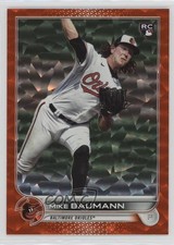 2022 Topps Series 2 Orange Foilboard 24/299 Mike Baumann #502 0nr3