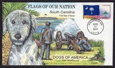 2011 FOON SOUTH CAROLINACoil (4320) Collins Dogs of USA IRISH WOLFHOUND FDCTG274