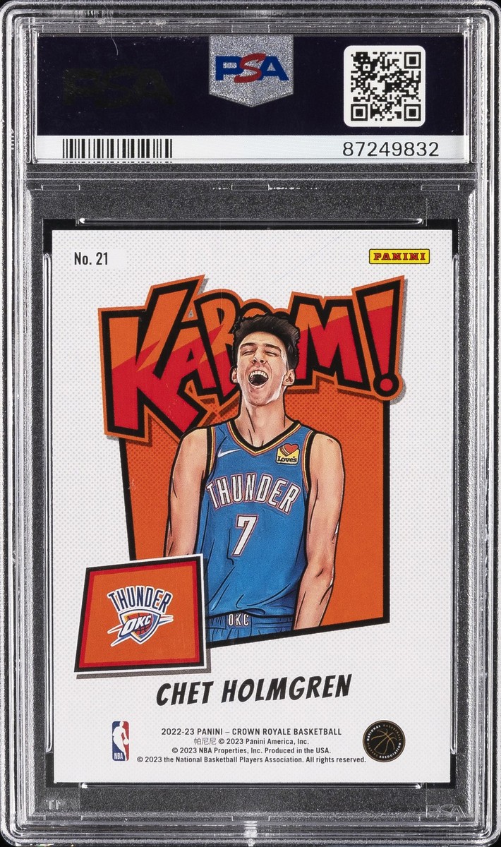 2022-23 Panini Crown Royale - Kaboom! Chet Holmgren #21 (RC) for