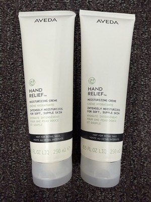 2  Aveda hand relief cream moisturizing 8.5 oz  250 ml Back Bar Size