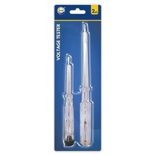 New 2PC ELECTRICAL MAINS VOLTAGE TESTER ELECTRICIANS INSULATED SCREWDRIVER Set