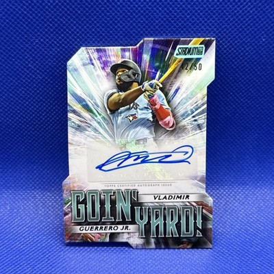 2025 Stadium Club Vladimir Guerrero Junior Auto /50, Turquoise, Die Cut