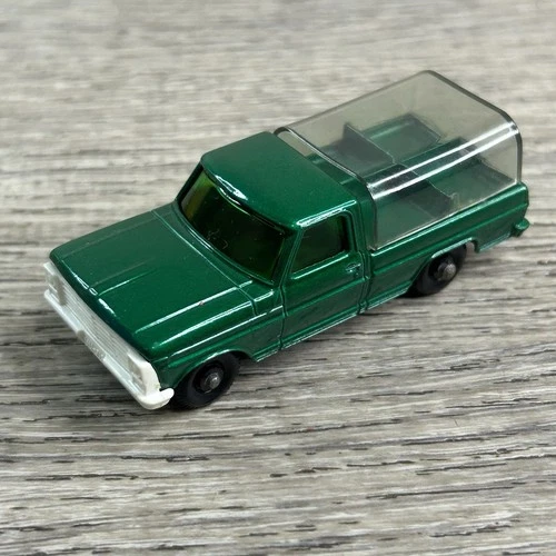 1968 Matchbox Series No 50 Kennel Truck FORD F-100 Green Lesney England