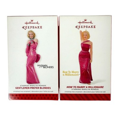 Hallmark Gentlemen Prefer Blondes Marilyn Monroe Marry Millionaire Ornament NEW