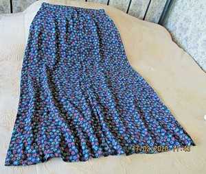 blue button up skirt