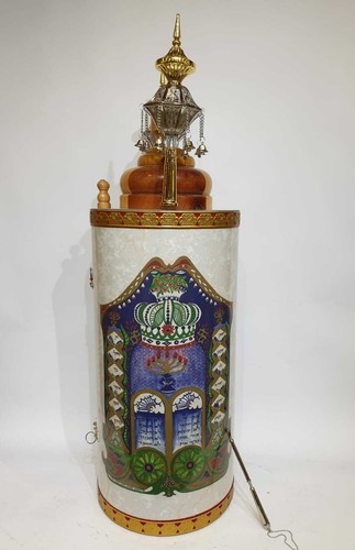 Estuche Torá De Colección Sefer Torá Estuche Cubierta Aron Madera Israelí Regalo Judaica | eBay