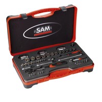 Sam Outillage Socket 75-rs1z Box With 51tool Accessories 1/41/2 Sam Outillage Socket 75-rs1z Box With 51tool Accessories 1/41/2
