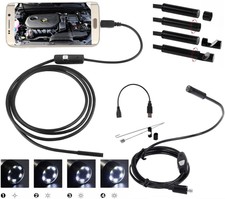 2M//3/5M Android Endoscope 5.5mm 6LED USB Waterproof Borescope Inspection Camera