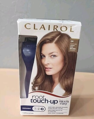 Clairol Nice 'n Easy Root Touch Up Permanent Creme #6A Matches Light Ash Brown