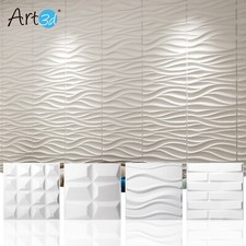Art3d Decorative 3D PVC Wall Panel for Interior Decor, 12-Pack 19.7 x 19.7 in
