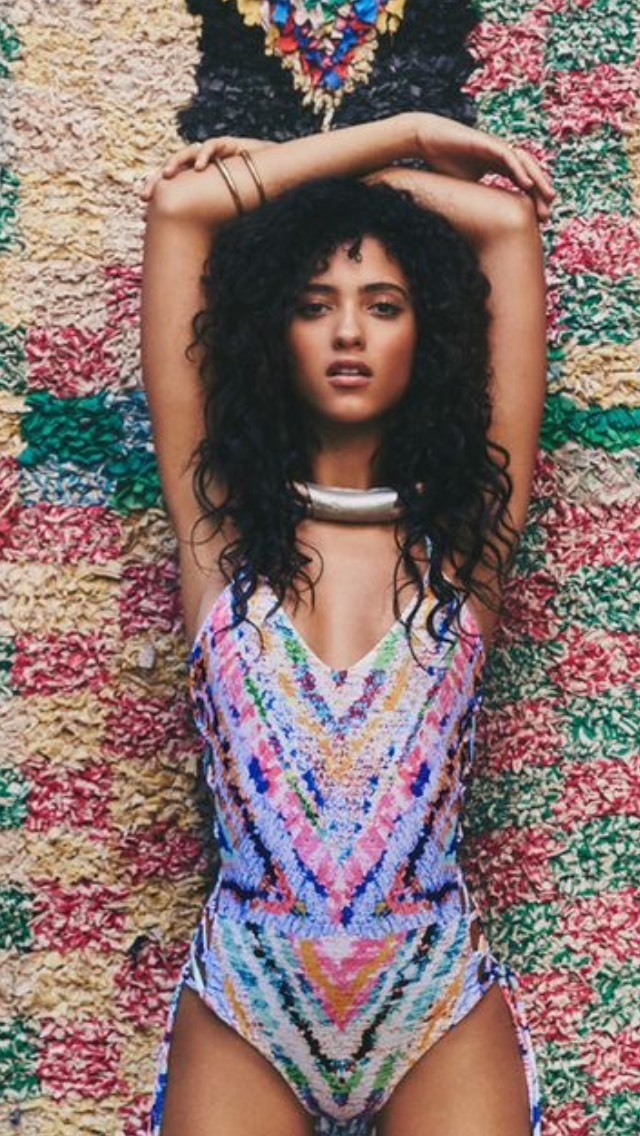 NWT $209 Sz XS Mara Hoffman Rainbow Lace Up Side Reversible One