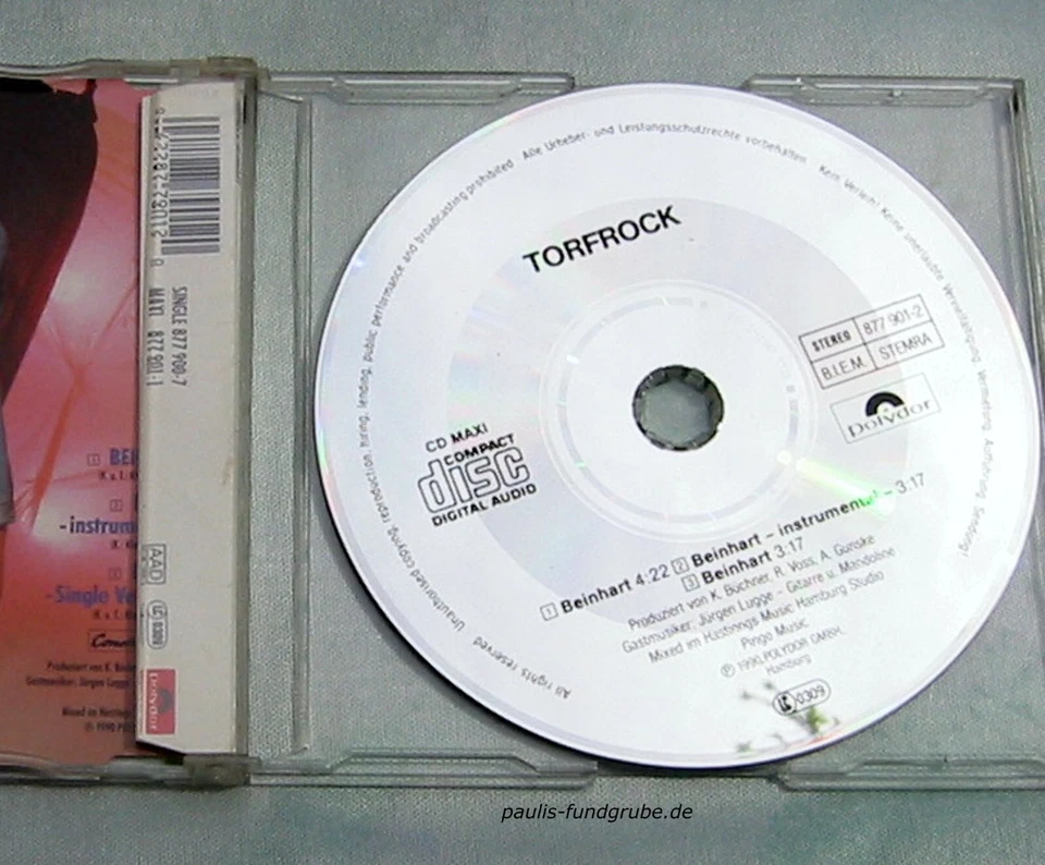 Torfrock - Beinhart CD (C288) Maxi - Bild 2 von 2