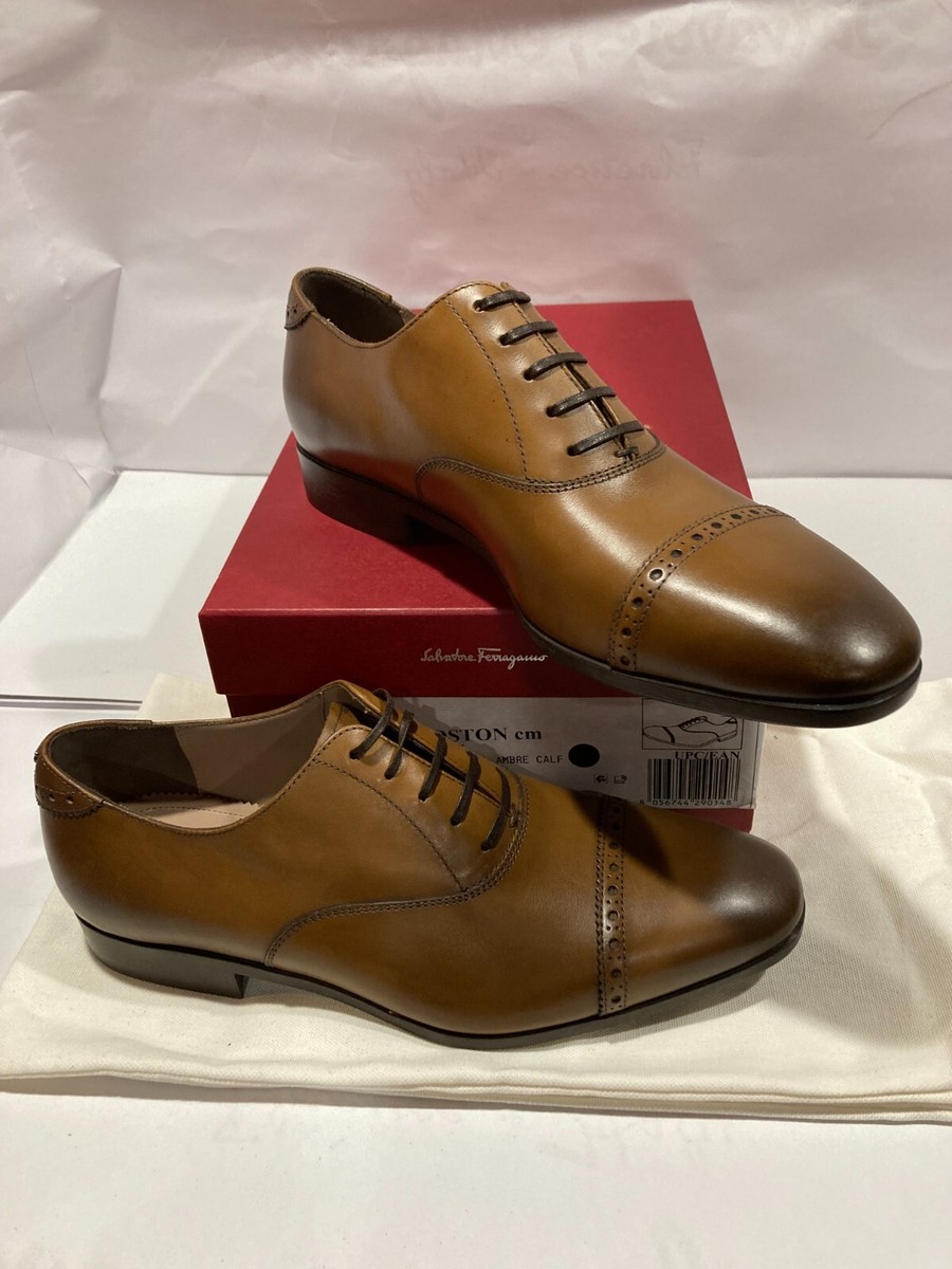 Ferragamo Mens Shoes Brown leather Size-10.5EE  display picture 2