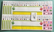 Traditional Manuscript Nameplates Self Adhesive Primary Students Desk Plates 36p