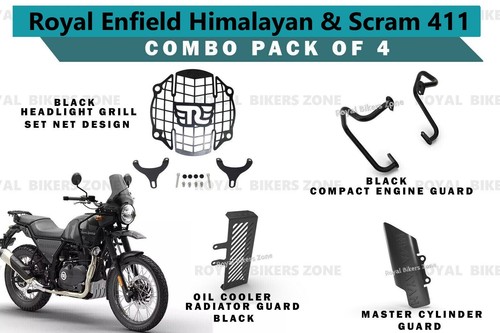 Royal Enfield "Engine Guard Combo Pack of 4 Pcs Himalayan & Scram 411 ...