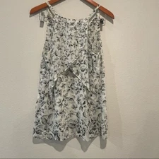 Cabi Black and White Floral Cami Women's Size S