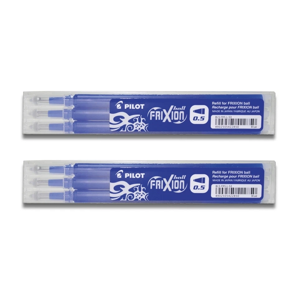 Pilot Frixion Ball Ersatzminen 0.5 blau- 6er-Set