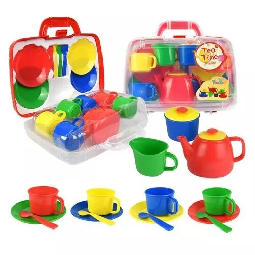 Children's plastic sales tea party set