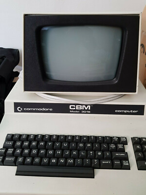 ~ RARITÄT ~ COMMODORE CBM Model 3016 mit Tractor Printer, Handbücher, Kassett.