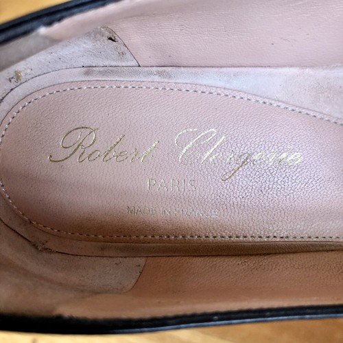 Robert Clergerie Black Leather Platform Loafers, Size 37.5 EU - Picture 2 of 10