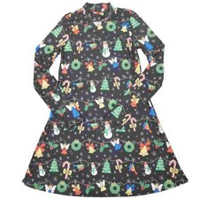 Womens Long Sleeve Holiday Sleep Shirt Christmas Decoration Themed Nightgown